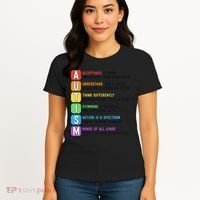 Autism Definitions Chart Special Ed Teacher Neurodiversity Women's T-Shirt thumb 4