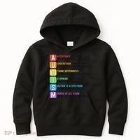 Autism Definitions Chart Special Ed Teacher Neurodiversity Kids Hoodie thumb 0