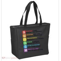 Autism Definitions Chart Special Ed Teacher Neurodiversity Tote Bag thumb 2