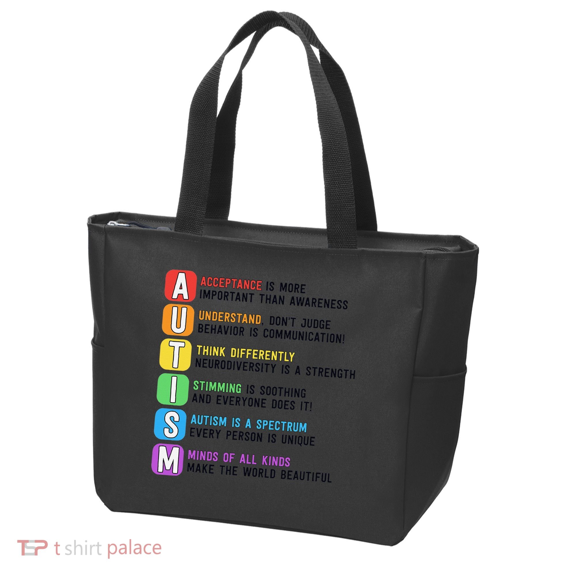 Autism Definitions Chart Special Ed Teacher Neurodiversity Tote Bag