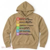 Autism Definitions Chart Special Ed Teacher Neurodiversity Hoodie thumb 0