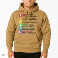 Autism Definitions Chart Special Ed Teacher Neurodiversity Hoodie thumb 2