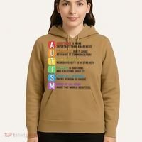 Autism Definitions Chart Special Ed Teacher Neurodiversity Hoodie thumb 5