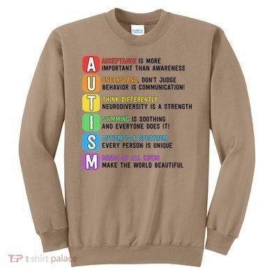 Autism Definitions Chart Special Ed Teacher Neurodiversity Sweatshirt