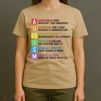 Autism Definitions Chart Special Ed Teacher Neurodiversity T-Shirt thumb 4