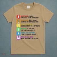 Autism Definitions Chart Special Ed Teacher Neurodiversity T-Shirt thumb 5