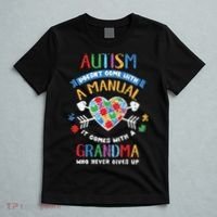 Autism Doesnt Come With A Manual Autism Grandma Vintage T-Shirt thumb 5