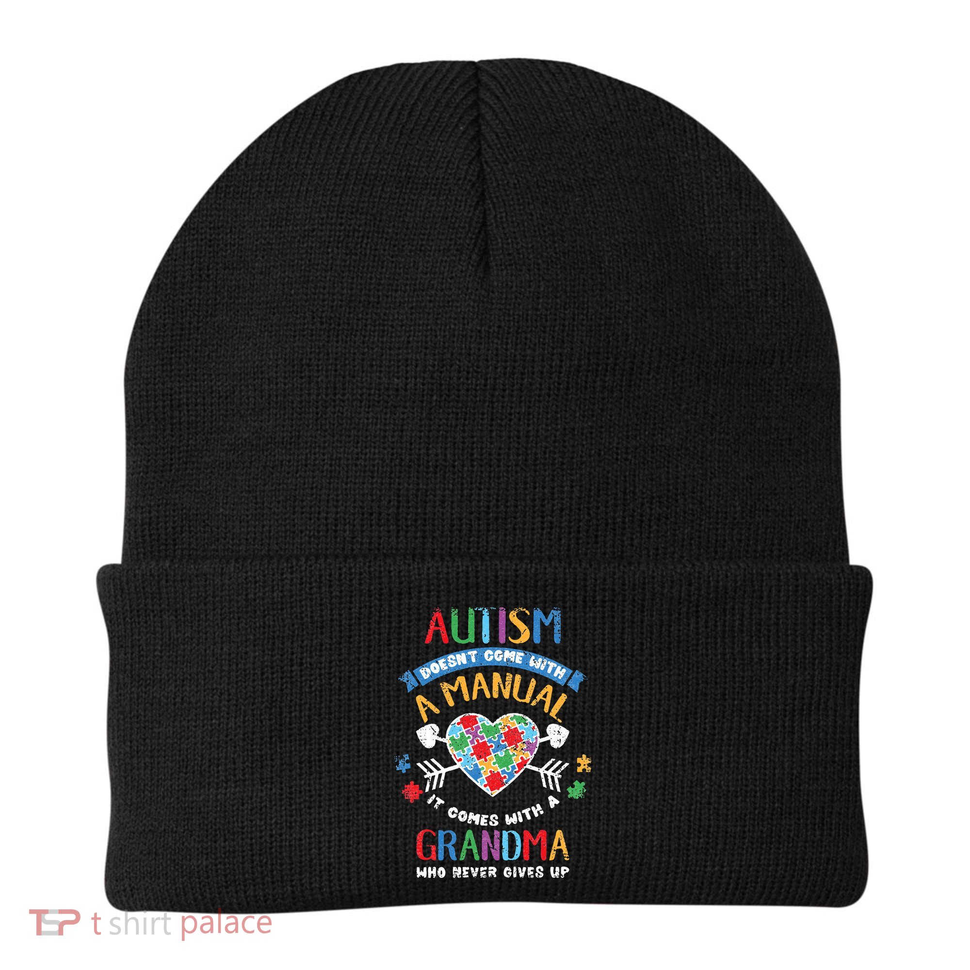Autism Doesnt Come With A Manual Autism Grandma Vintage Beanie