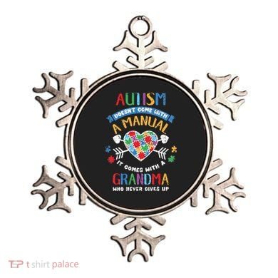 Autism Doesnt Come With A Manual Autism Grandma Vintage Ornament