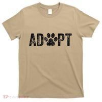 Adopt Dog Cat Pet Rescue Animal Adoption Funny Vintage Retro T-Shirt thumb 0