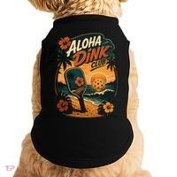 Aloha Dink Club Pickleball Funny Doggie Tank thumb 0