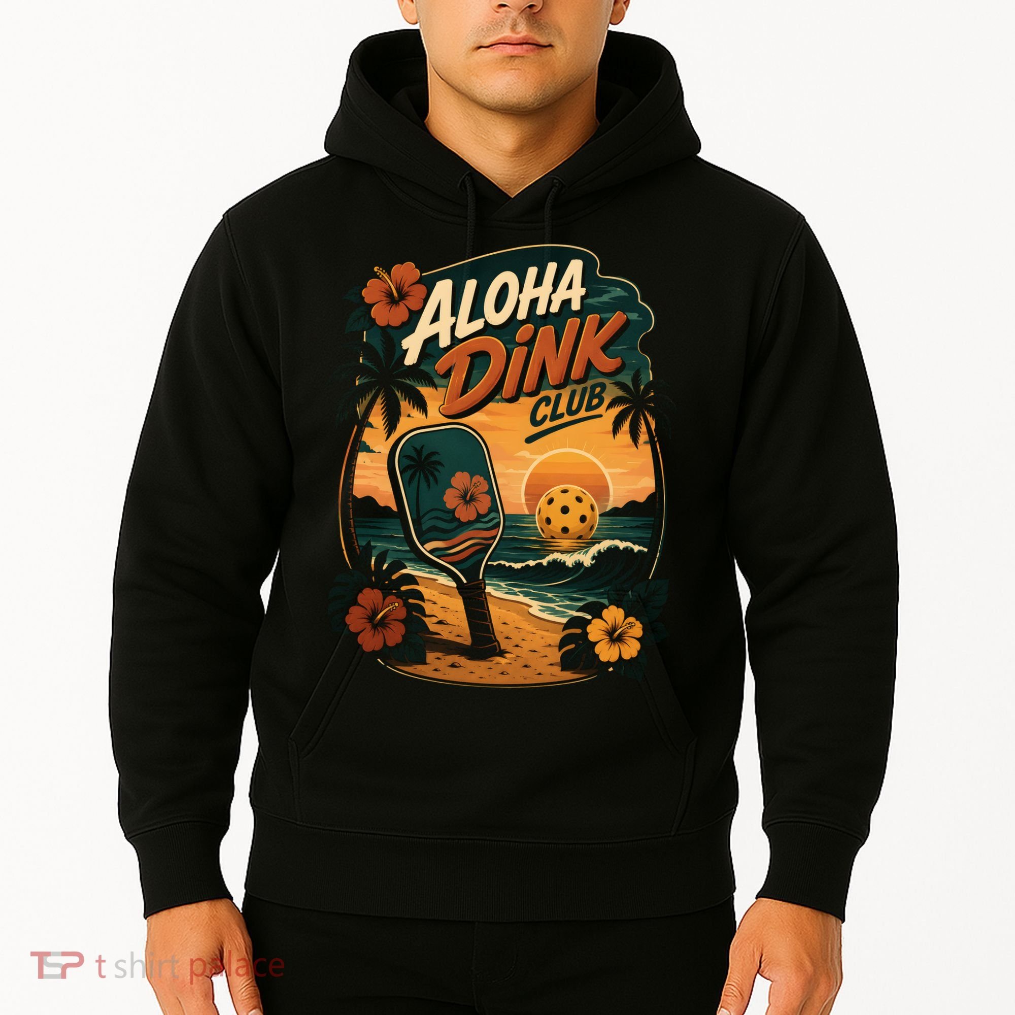 Aloha Dink Club Pickleball Funny Hoodie