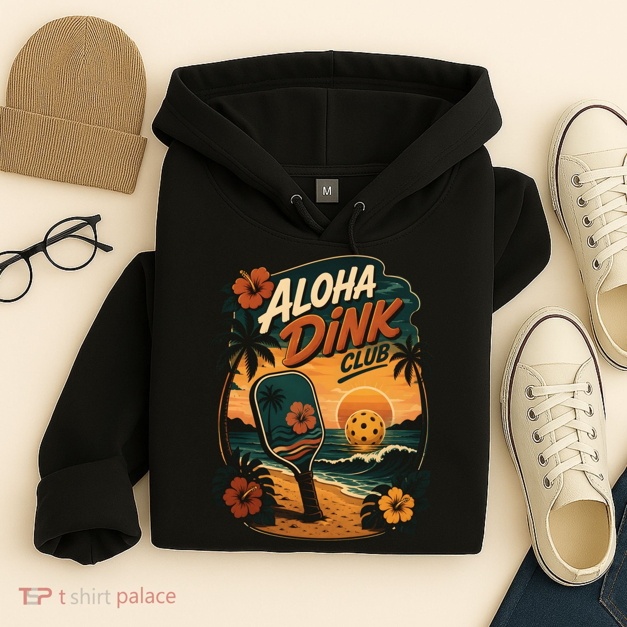 Aloha Dink Club Pickleball Funny Hoodie