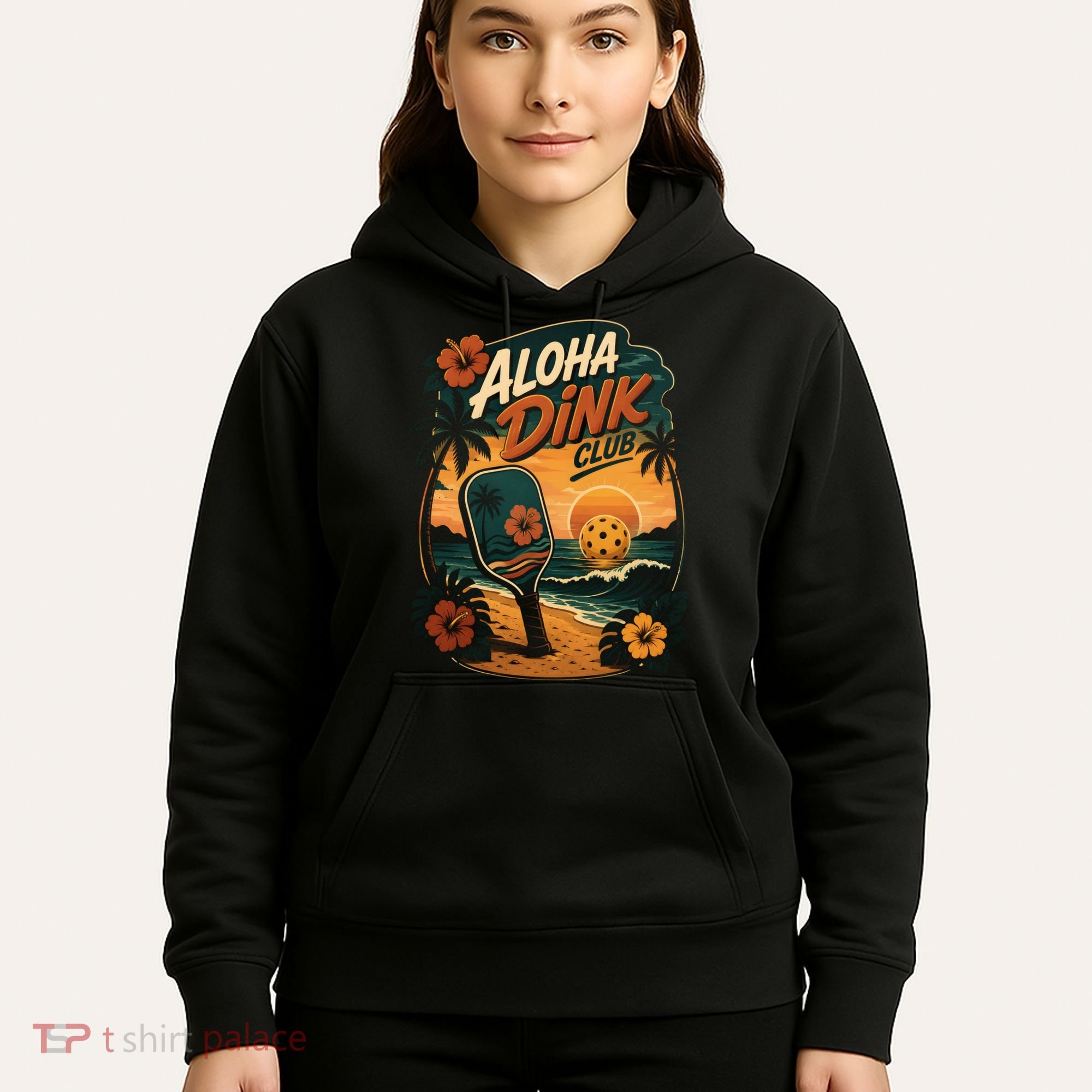 Aloha Dink Club Pickleball Funny Hoodie