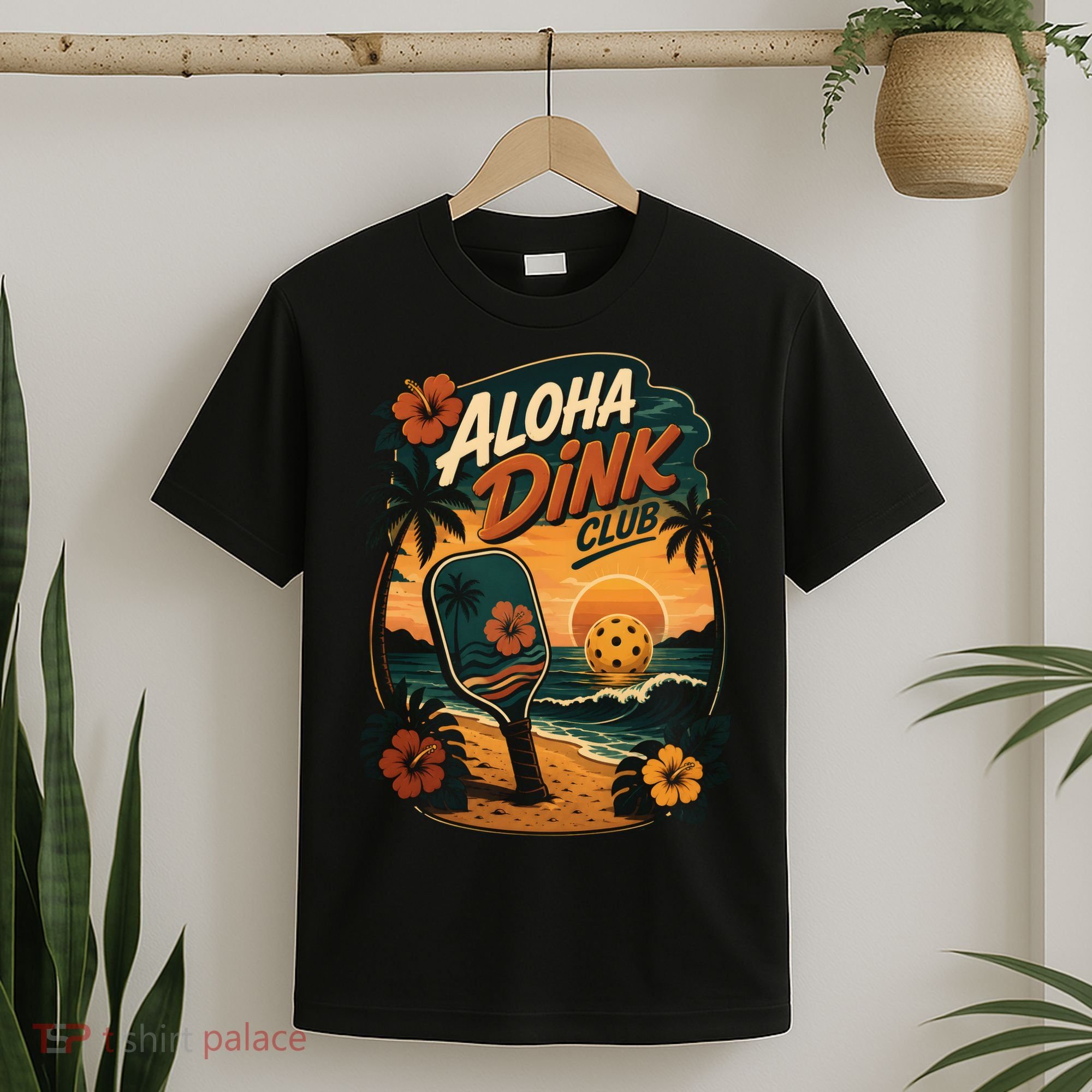 Aloha Dink Club Pickleball Funny T-Shirt