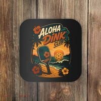 Aloha Dink Club Pickleball Funny Coaster thumb 0