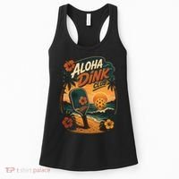 Aloha Dink Club Pickleball Funny Women's Tank Top thumb 0