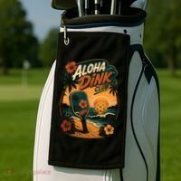 Aloha Dink Club Pickleball Funny Golf Towel thumb 2