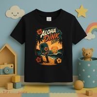 Aloha Dink Club Pickleball Funny Toddler T-Shirt thumb 3