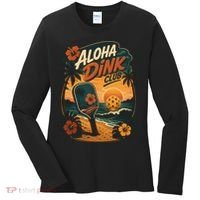 Aloha Dink Club Pickleball Funny Women's Long Sleeve Shirt thumb 0