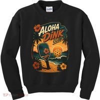 Aloha Dink Club Pickleball Funny Kids Sweatshirt thumb 0