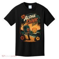 Aloha Dink Club Pickleball Funny Kids T-Shirt thumb 0