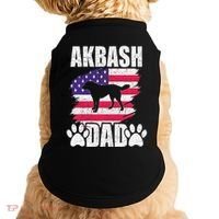Akbash Dad Dog Lover American Us Flag Doggie Tank thumb 0