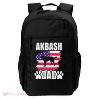 Akbash Dad Dog Lover American Us Flag Backpack thumb 0