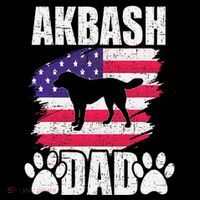 Akbash Dad Dog Lover American Us Flag Coaster thumb 2