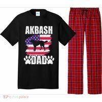 Akbash Dad Dog Lover American Us Flag Pajama Set thumb 0