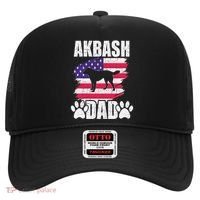 Akbash Dad Dog Lover American Us Flag Hat thumb 0