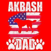 Akbash Dad Dog Lover American Us Flag Santa Hat thumb 1