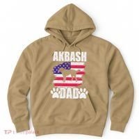 Akbash Dad Dog Lover American Us Flag Hoodie thumb 0