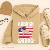 Akbash Dad Dog Lover American Us Flag Hoodie thumb 4