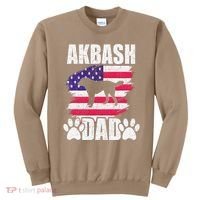 Akbash Dad Dog Lover American Us Flag Sweatshirt thumb 0