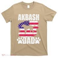 Akbash Dad Dog Lover American Us Flag T-Shirt thumb 0