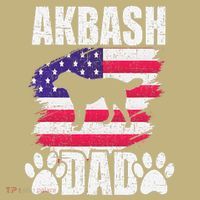 Akbash Dad Dog Lover American Us Flag Mousepad thumb 1