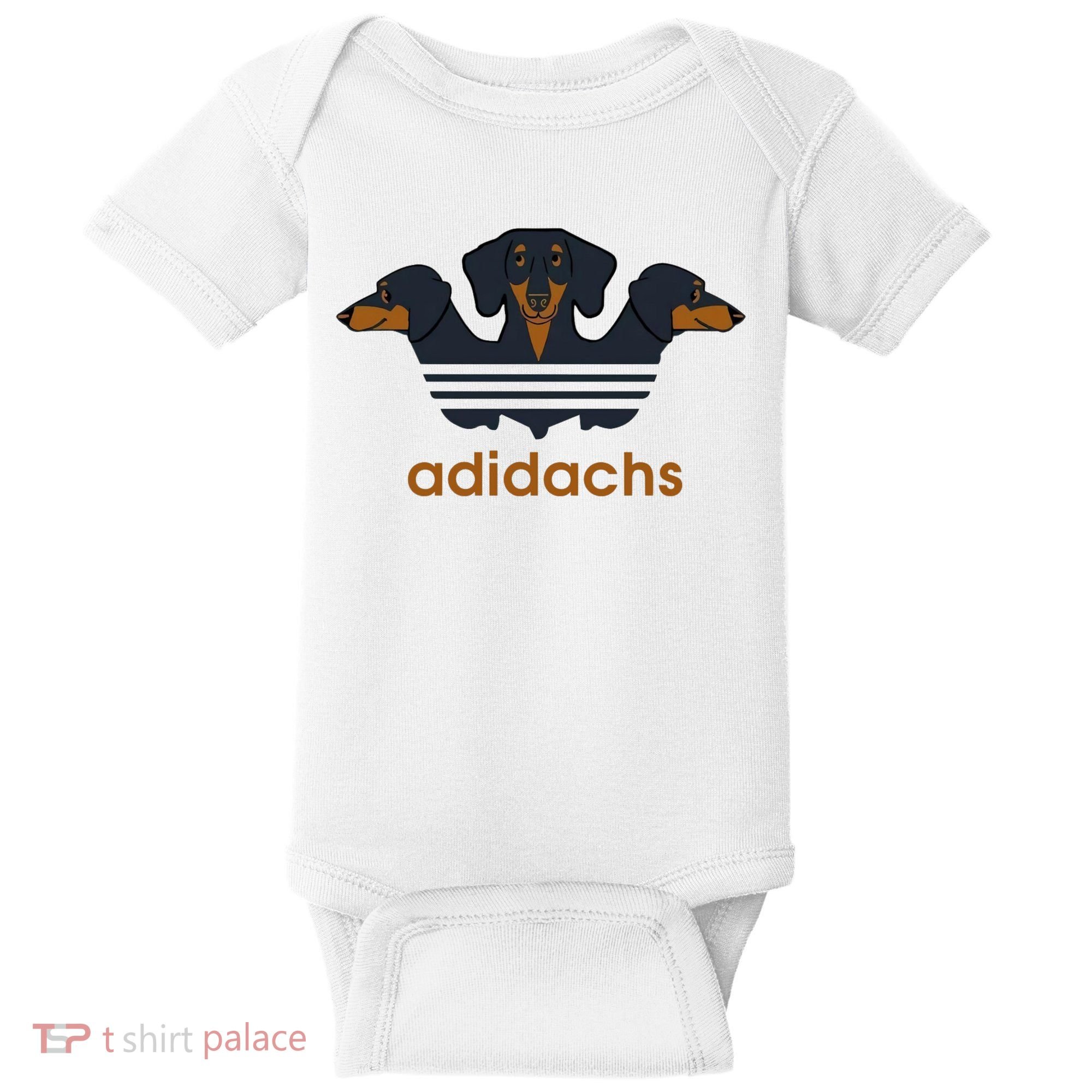 Adidachs Daschund, Daschund Lover Gift Baby Bodysuit