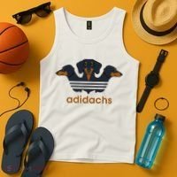Adidachs Daschund, Daschund Lover Gift Tank Top thumb 4