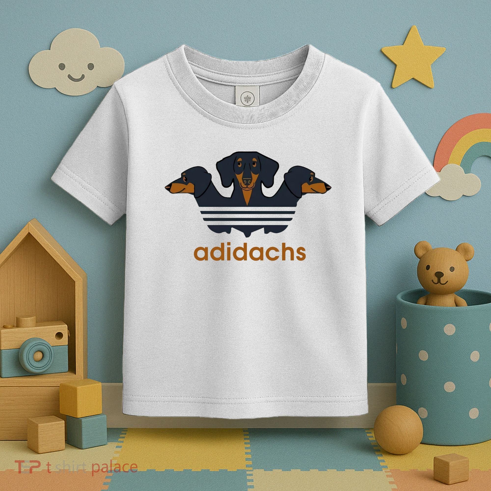 Adidachs Daschund, Daschund Lover Gift Toddler T-Shirt