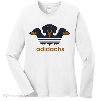 Adidachs Daschund, Daschund Lover Gift Women's Long Sleeve Shirt