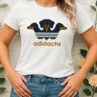 Adidachs Daschund, Daschund Lover Gift Women's T-Shirt thumb 2