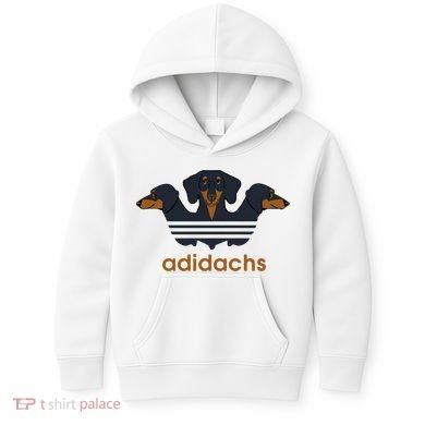 Adidachs Daschund, Daschund Lover Gift Kids Hoodie