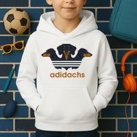 Adidachs Daschund, Daschund Lover Gift Kids Hoodie thumb 2