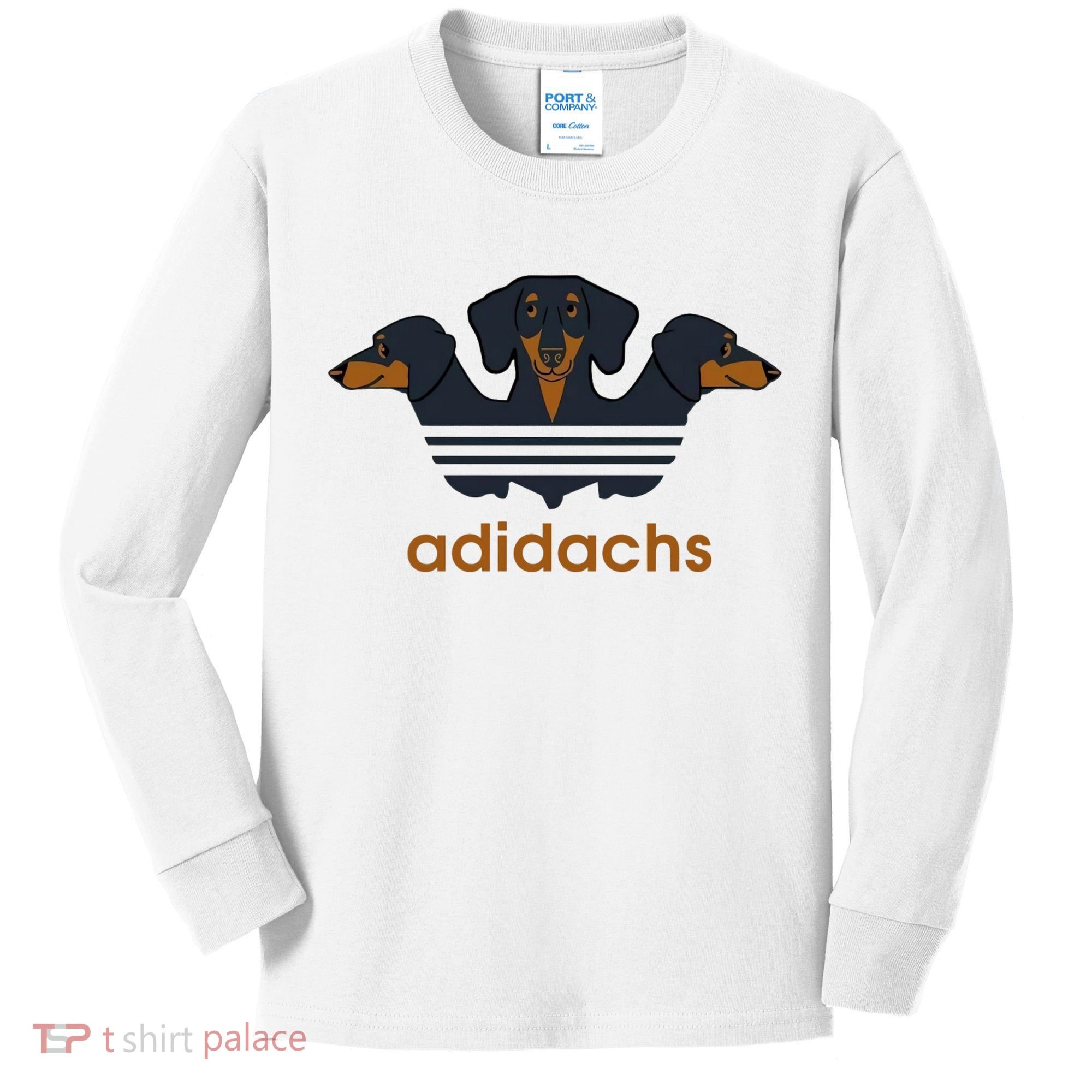 Adidachs Daschund, Daschund Lover Gift Kids Long Sleeve Shirt