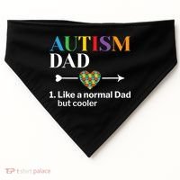Autism Dad Definition World Autism Awareness Day USA-Made Doggie Bandana thumb 0