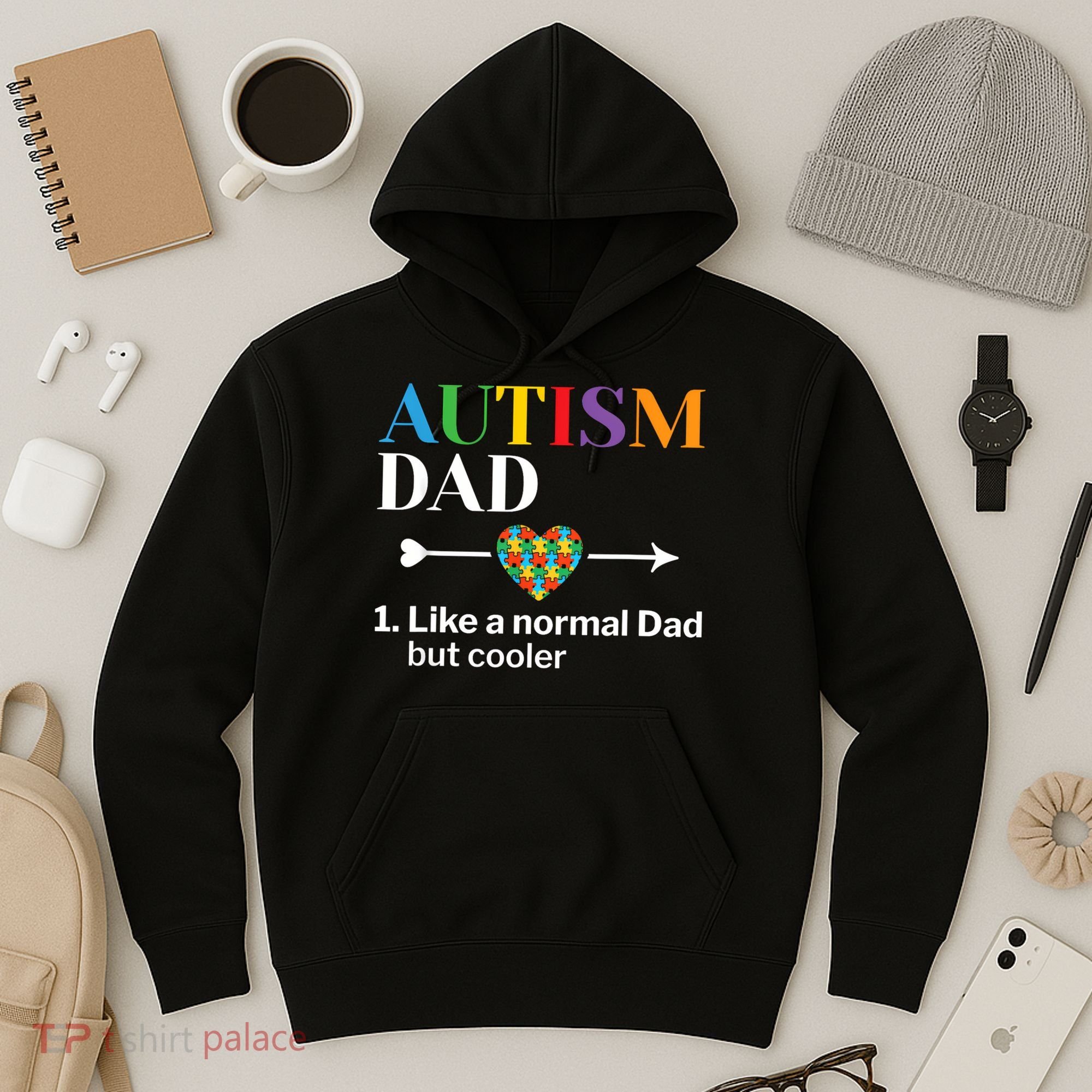 Autism Dad Definition World Autism Awareness Day Hoodie