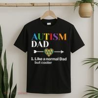 Autism Dad Definition World Autism Awareness Day T-Shirt thumb 2