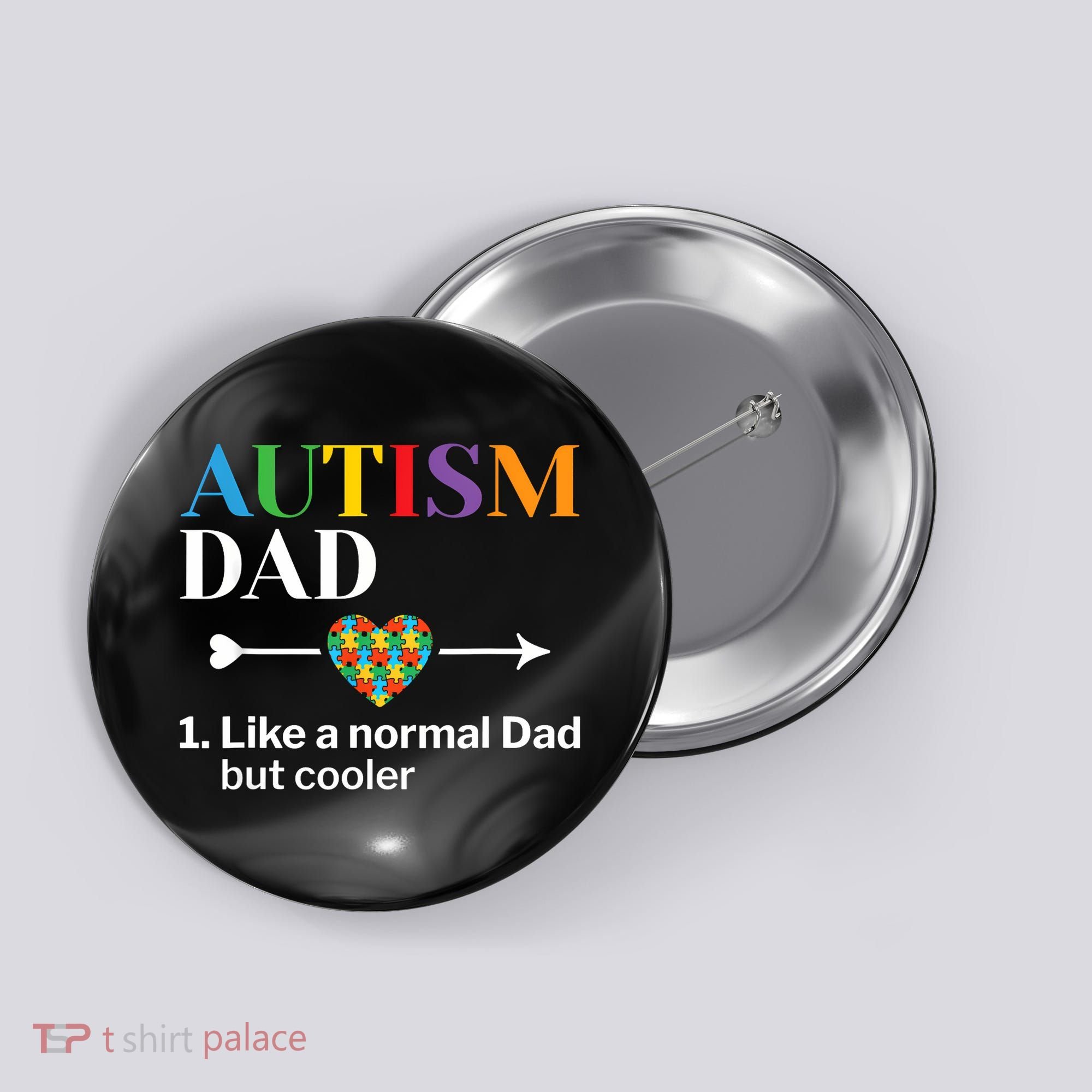 Autism Dad Definition World Autism Awareness Day Button