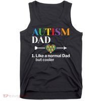 Autism Dad Definition World Autism Awareness Day Tank Top thumb 0
